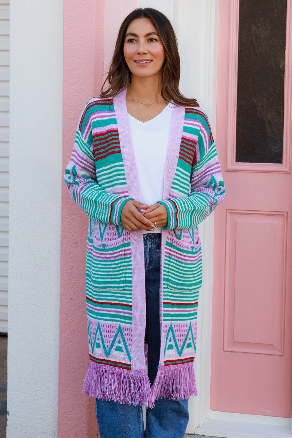 Stephie violet cardigan