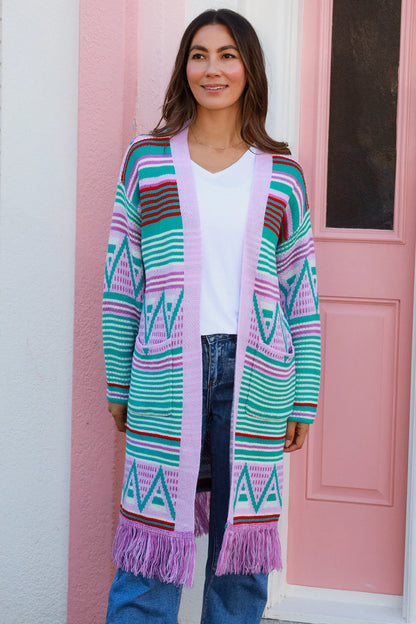 Stephie violet cardigan